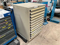 Metalen werkplaats ladenkast inhoudende festo onderdelen - afbeelding 8 van  14