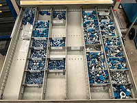 Metalen werkplaats ladenkast inhoudende festo onderdelen - afbeelding 11 van  14