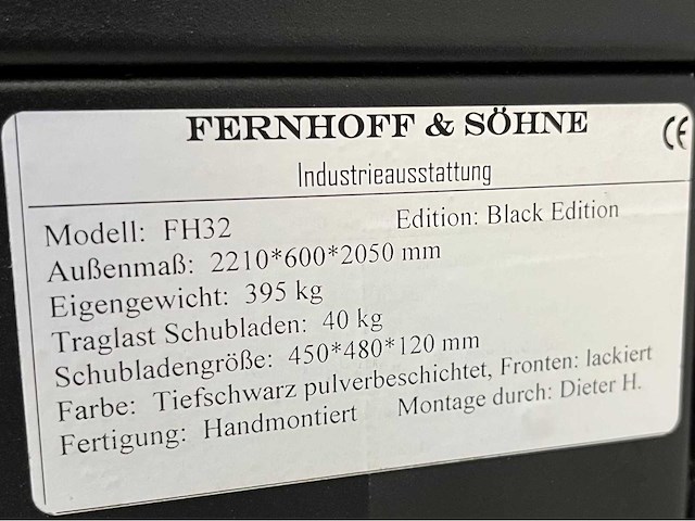 Metalen werkplaatskast (fh32) - afbeelding 3 van  5