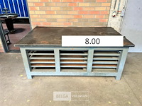 Metalen werktafel 220cmx136cm - afbeelding 1 van  4