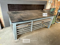 Metalen werktafel 231cmx122cm - afbeelding 1 van  3