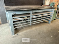 Metalen werktafel 231cmx122cm - afbeelding 2 van  3