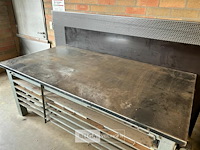 Metalen werktafel 231cmx122cm - afbeelding 3 van  3