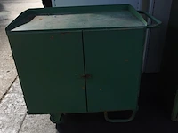 Metalen werktafel + metalen kast - afbeelding 4 van  5