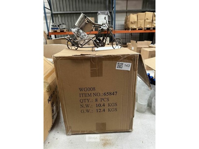 Metalen wijnfleshouder - afbeelding 2 van  2