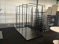 Metalen winkelrekken/kledingrekken (4x) - afbeelding 1 van  8