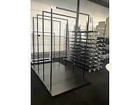 Metalen winkelrekken/kledingrekken (4x) - afbeelding 2 van  8