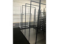 Metalen winkelrekken/kledingrekken (4x) - afbeelding 3 van  8
