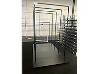 Metalen winkelrekken/kledingrekken (4x) - afbeelding 4 van  8