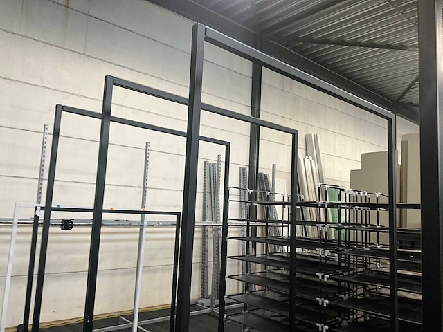 Metalen winkelrekken/kledingrekken (4x) - afbeelding 5 van  8