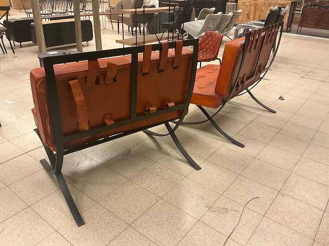Metalen zitbank (2x) - afbeelding 4 van  4