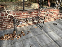 Metalen zitbank (3x) - afbeelding 2 van  6