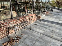 Metalen zitbank (3x) - afbeelding 1 van  6