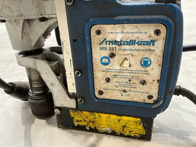 Metallkraft mb 351 magnetische boormachine - afbeelding 4 van  5