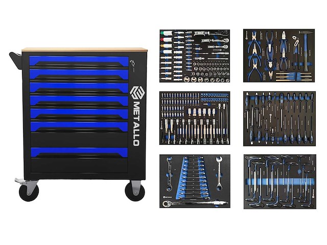 Metallo - wood - metallo blue and black - afbeelding 2 van  8