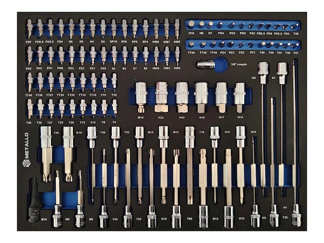 Metallo - wood - metallo blue and black - afbeelding 4 van  8