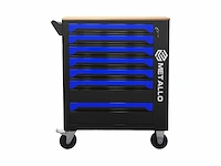 Metallo - wood - metallo blue and black