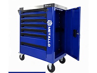 Metallo blauw gereedschapswagen - afbeelding 1 van  7