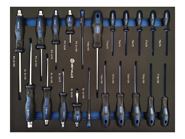 Metallo blauw gereedschapswagen - afbeelding 6 van  7