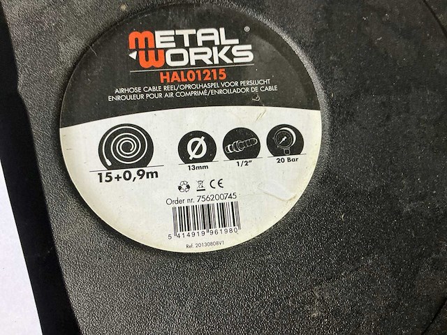 Metalworks hal01215 luchtslanghaspel - afbeelding 5 van  5