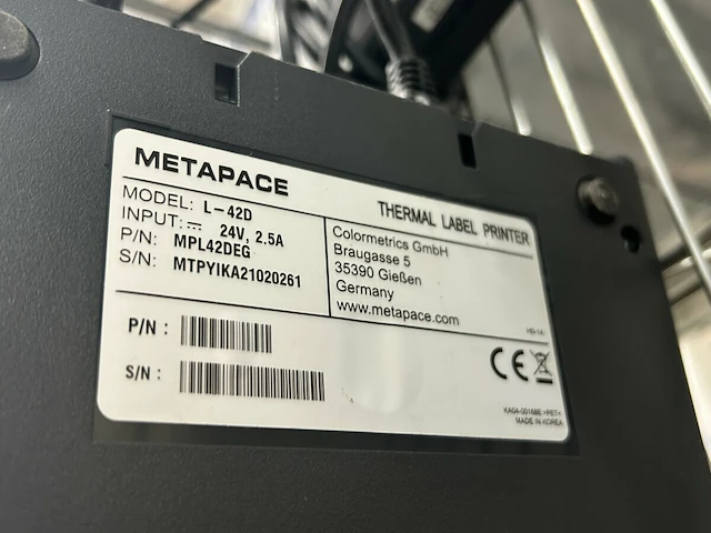 Metapace labelprinter - afbeelding 4 van  5