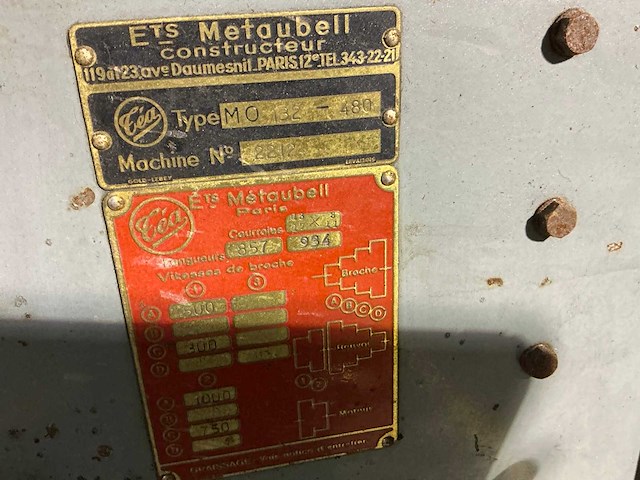 Metaubell mo 132-480 lasmanipulator - afbeelding 3 van  4