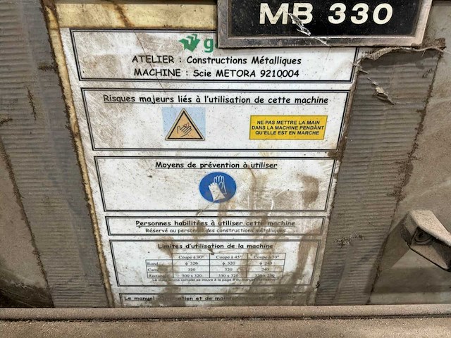 Metora mb330 bandzaagmachine - afbeelding 5 van  6