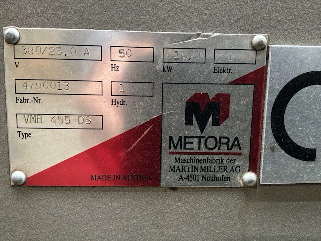 Metora vmb 455ds bandzaagmachine met rollenbaan - afbeelding 15 van  30