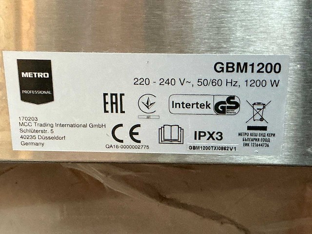 Metro gbm1200 bain-marie - afbeelding 4 van  4