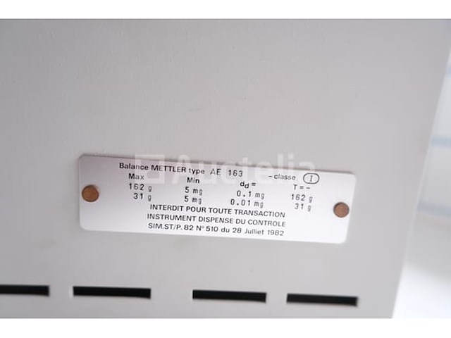 Mettler ae163 digitale analytische balans - afbeelding 3 van  4