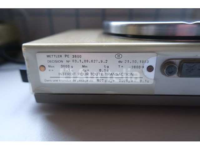 Mettler pm3600 digitale weegschaal - afbeelding 2 van  4