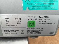 Mettler toledo etm03 digitale label weegschaal - afbeelding 3 van  3