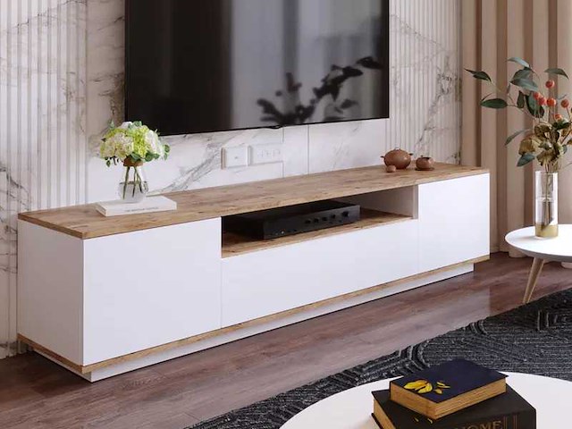 Meuble tv trois portes - 180 cm - afbeelding 1 van  8