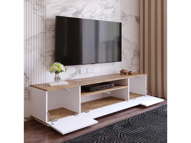 Meuble tv trois portes - 180 cm - afbeelding 4 van  8