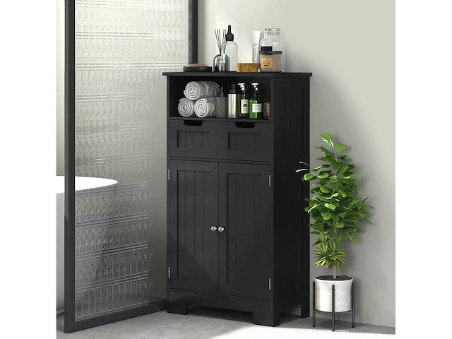 Meunite bas de salle de bain multi-rangement grande niche - afbeelding 2 van  9