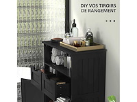 Meunite bas de salle de bain multi-rangement grande niche - afbeelding 7 van  9