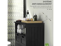 Meunite bas de salle de bain multi-rangement grande niche - afbeelding 8 van  9