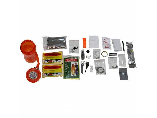 Mfh survival set 34-delig, oranje transparant - afbeelding 2 van  2