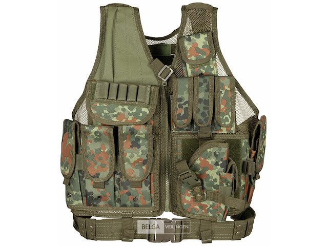 Mfh usmc combat vest met utility belt flectarn camo - afbeelding 1 van  2