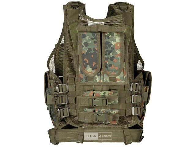 Mfh usmc combat vest met utility belt flectarn camo - afbeelding 2 van  2