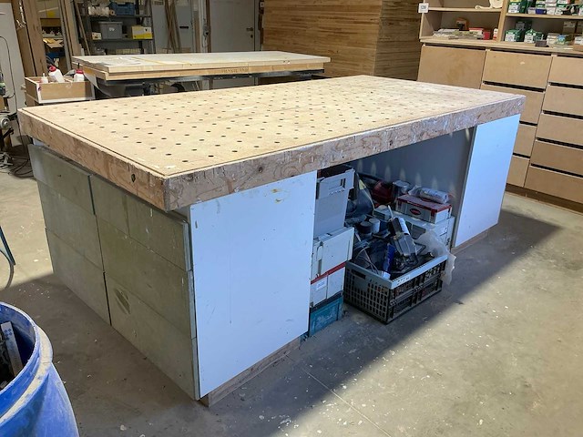 Mft-werktafelblad met 2x onderkast - afbeelding 1 van  7