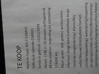 Mg f cabriolet - afbeelding 14 van  22