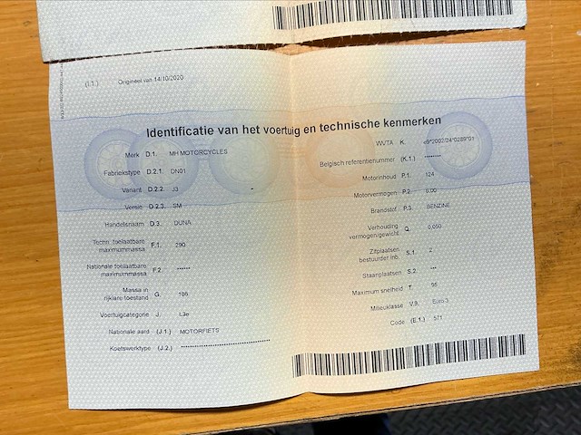 Mh motorfietsen duna 125 cc motorfiets - afbeelding 19 van  26