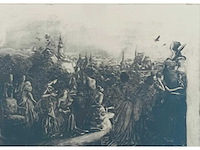 Michaël borremans - de openbaring van de wereld - ets - afbeelding 3 van  10