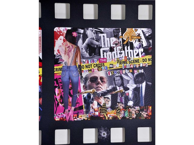 Michael daniels - life is just a movie - print op aluminium - afbeelding 4 van  6
