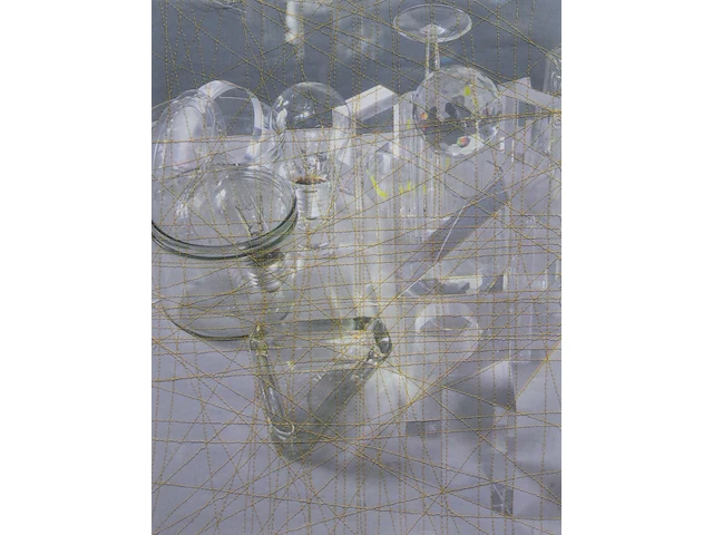 Michaela melian (1956), 'lunapark (11)', 2011, thread, paper pigment print 65 x 50 cm. (25.58 x 19.67 in.), frame: 90 x 73 cm. (35.42 x 28.73 in.) - afbeelding 1 van  3