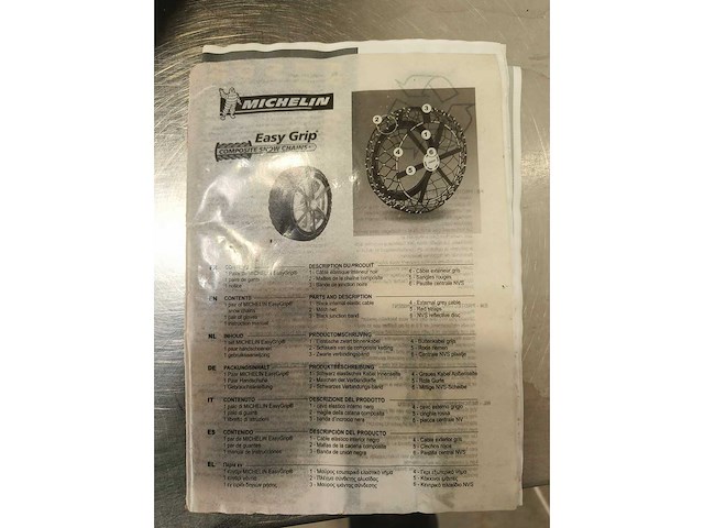 Michelin - easygrip w12 - sneeuwsokken michelin - afbeelding 5 van  6