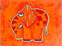 Michiel molenaar - elephant - kleurenzeefdruk - afbeelding 6 van  11