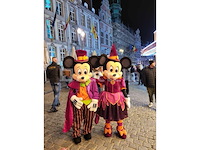 Mickey en minnie halloween-mascottes - afbeelding 2 van  2