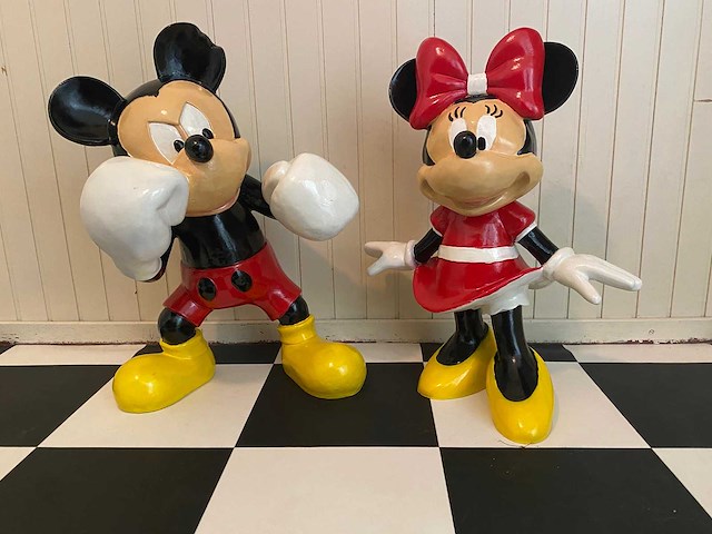Mickey mouse - minnie mouse - decorfiguur - afbeelding 1 van  4